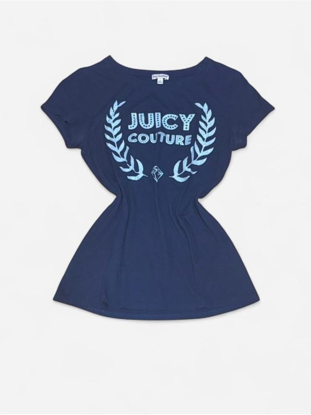 Juicy Couture Navy Tee with Light Blue Logo